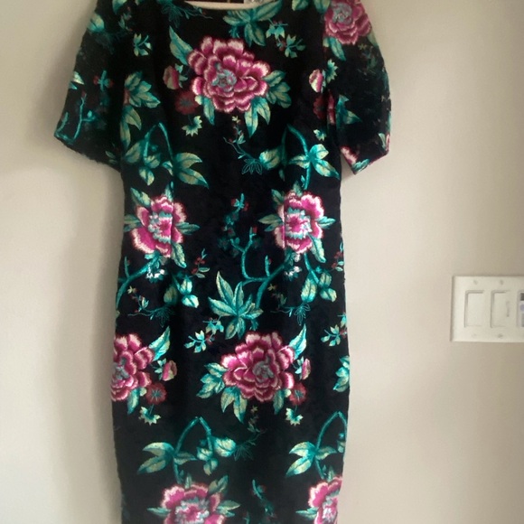 Floral Black Dress - Picture 1 of 7
